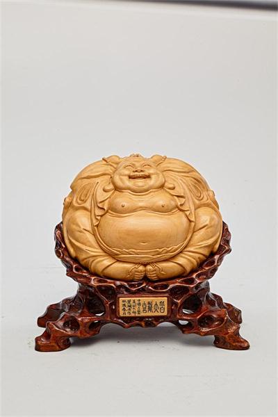 黃楊木雕 《皆大歡喜》18x15x6cm葉潤周 中國工藝美術大師.jpg